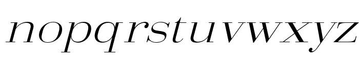 Arshila-LightItalicExpanded Font LOWERCASE