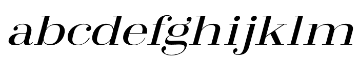 Arshila-MediumItalicExpanded Font LOWERCASE