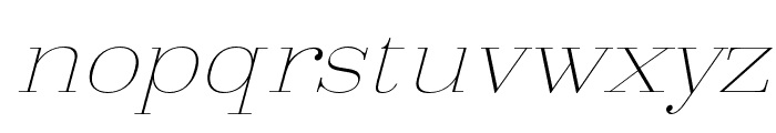 Arshila-ThinItalicExpanded Font LOWERCASE