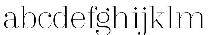Arshila-Thin Font LOWERCASE