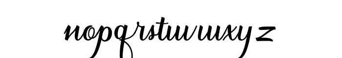 ArsyliaScript Font LOWERCASE