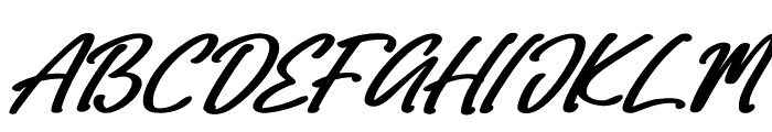 Arteanie Caraslle Italic Font UPPERCASE