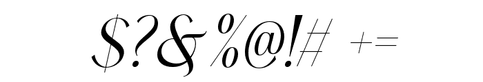 Artena-Italic Font OTHER CHARS