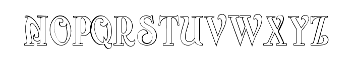Arterium Alternate Outline Font LOWERCASE