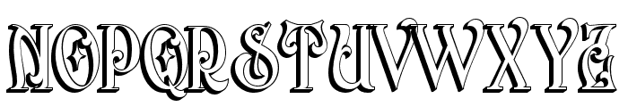 Arterium-RegularExtrude Font UPPERCASE