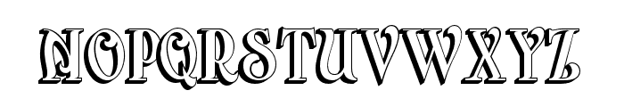 Arterium-RegularExtrude Font LOWERCASE