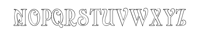 Arterium-RegularOutline Font LOWERCASE
