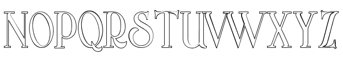 Arterium Side Outline Font UPPERCASE