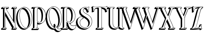 Arterium-SideExtrude Font UPPERCASE