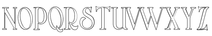 Arterium-SideOutline Font UPPERCASE