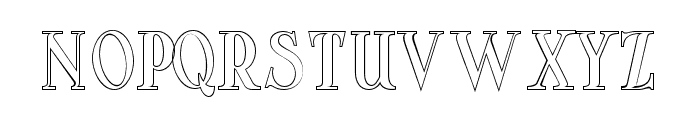 Arterium-SideOutline Font LOWERCASE