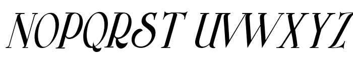 Arterium-SideSlant Font UPPERCASE