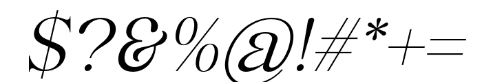 Arteta-Italic Font OTHER CHARS