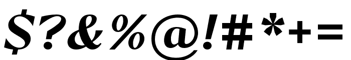 Artezy Semibold Italic Font OTHER CHARS