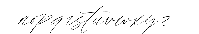 Artfully Stylish Italic Font LOWERCASE