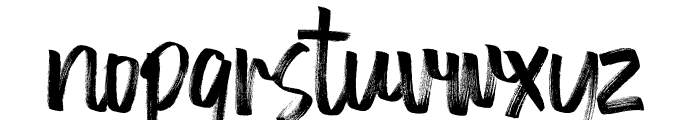 Arthelo Brush Font LOWERCASE