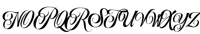 Artheria Script Regular Font UPPERCASE