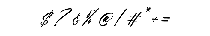 Arthurlla Theodyre Italic Font OTHER CHARS