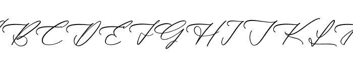 Arthurlla Theodyre Italic Font UPPERCASE