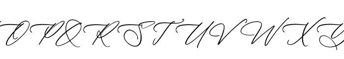 Arthurlla Theodyre Italic Font UPPERCASE