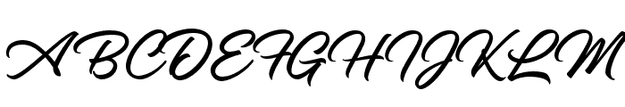 Artiglow Script-Regular Font UPPERCASE