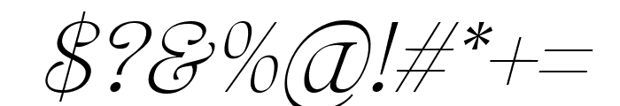 Artisan Paris Italic Font OTHER CHARS