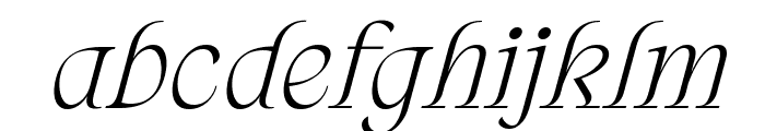 Artisan Paris Italic Font LOWERCASE