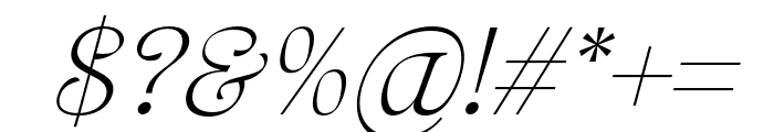 ArtisanParis-Italic Font OTHER CHARS