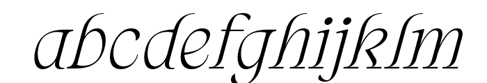 ArtisanParis-Italic Font LOWERCASE