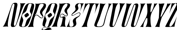 Artistic Condensed Italic Font UPPERCASE