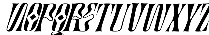 Artistic Condensed Italic Font LOWERCASE