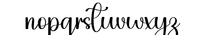 Artistic Script Font LOWERCASE