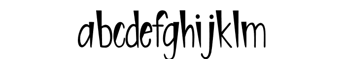 Artistically Inclined Font LOWERCASE