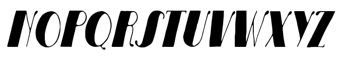 ArturicoRoughSlant-Italic Font UPPERCASE