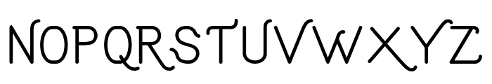 Aruna Thin Font UPPERCASE