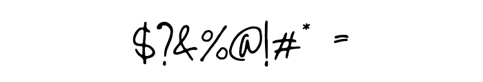 Aryani Script Font OTHER CHARS