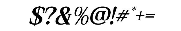 Asbela Eternity Italic Font OTHER CHARS