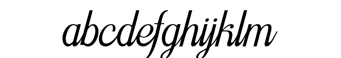 Asefine Script Font LOWERCASE