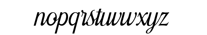 Asefine Script Font LOWERCASE