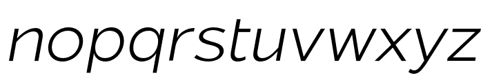 Asen Pro Light Italic Font LOWERCASE