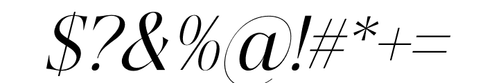 Asgaber Italic Font OTHER CHARS
