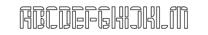 Asgerion Line Font LOWERCASE