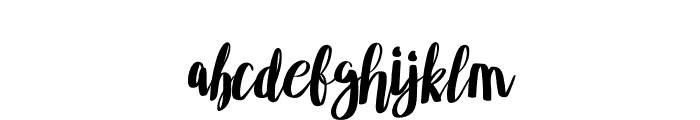 Asgiho Font LOWERCASE