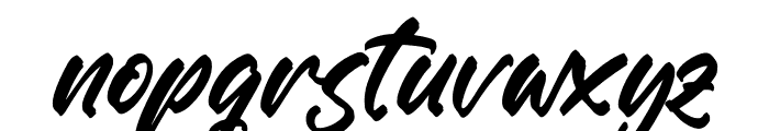 Ashantty Italic Font LOWERCASE