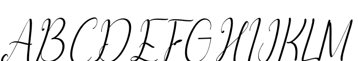 Ashanty Herlina Italic Font UPPERCASE