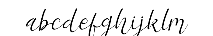 Ashanty Herlina Italic Font LOWERCASE