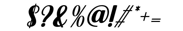 Ashelia Italic Font OTHER CHARS