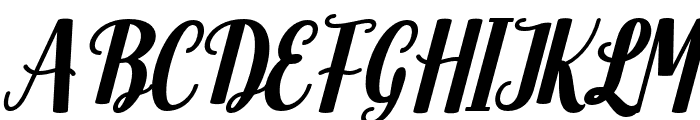 Ashelia Italic Font UPPERCASE