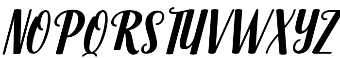 Ashelia Italic Font UPPERCASE