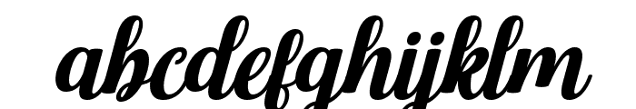 Ashelia Italic Font LOWERCASE